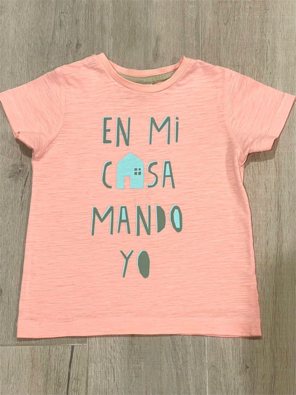 Zara Baby Boy Light Pink Orange T-shirt Size 18-24mo, 92cm